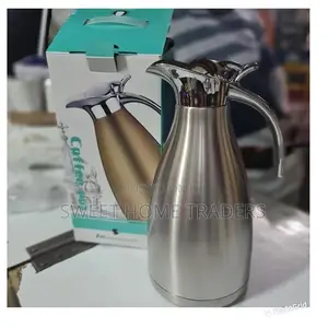 2L Peacock Thermos Silver as Picture