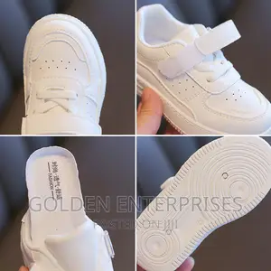 White Unisex Kids Fashion Sneakers 21-37
