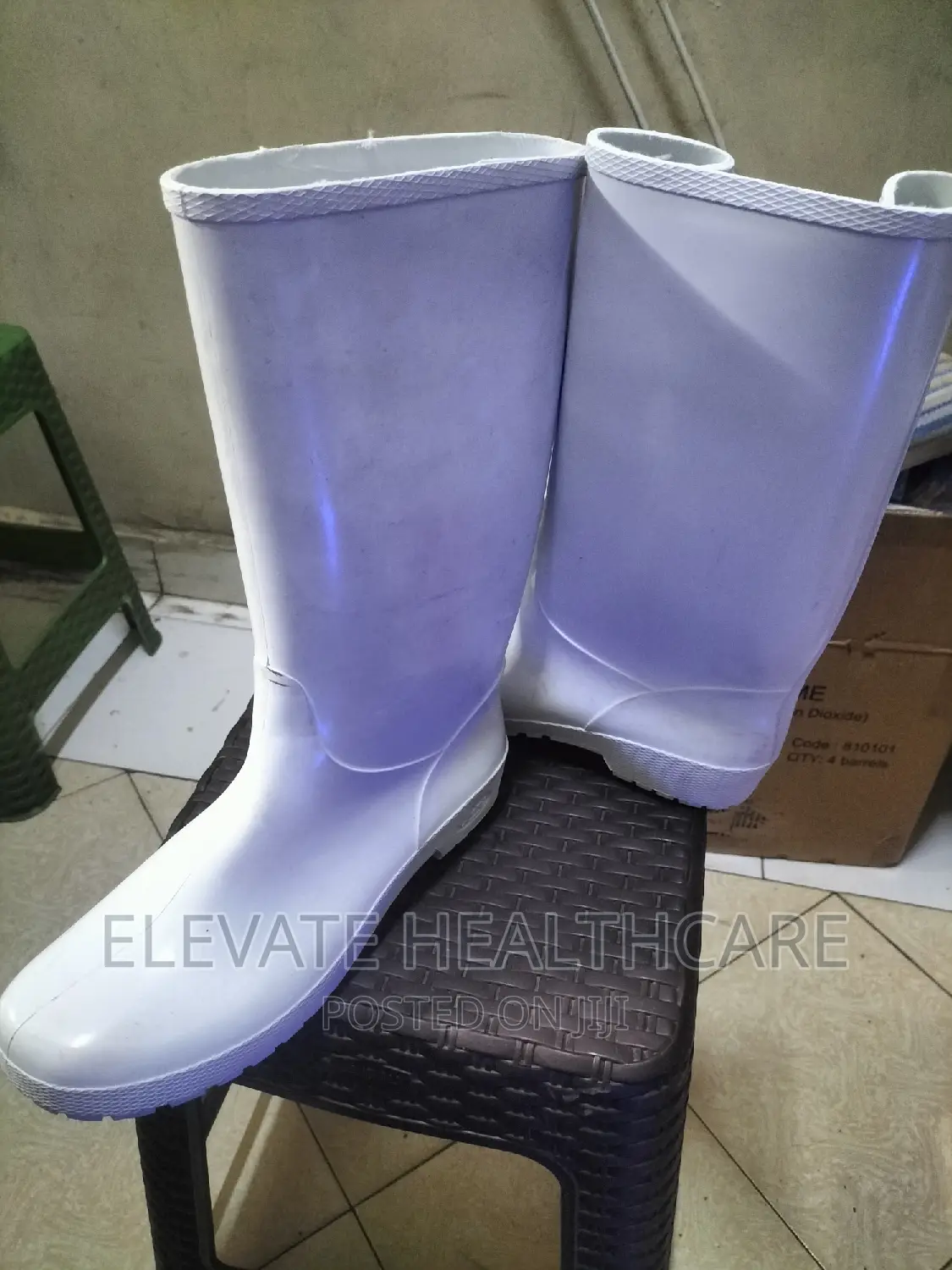 White Gumboots
