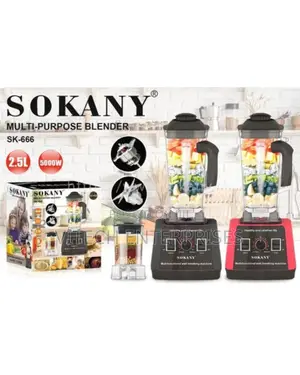 Sokany 5000 Watts Commercial Heavy Duty Blender -2.5-LTRS