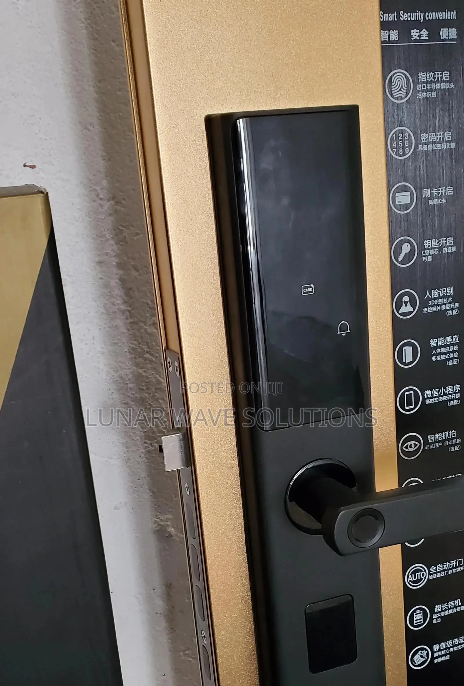 Keyless Entry Door Smart Lock With Handle, Touchscreen