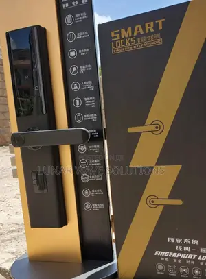 Smart Lock (App), Fingerprint, Passcode, Mechanical Key.