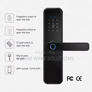 Fingerprint Door Lock With 2 Level Handles, Smart Door Lock,