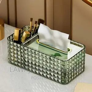 Green Crystal Acrylic Serviette Box