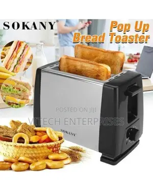 Sokany Automatic 2 Bread Toaster Breakfast MACHINE
