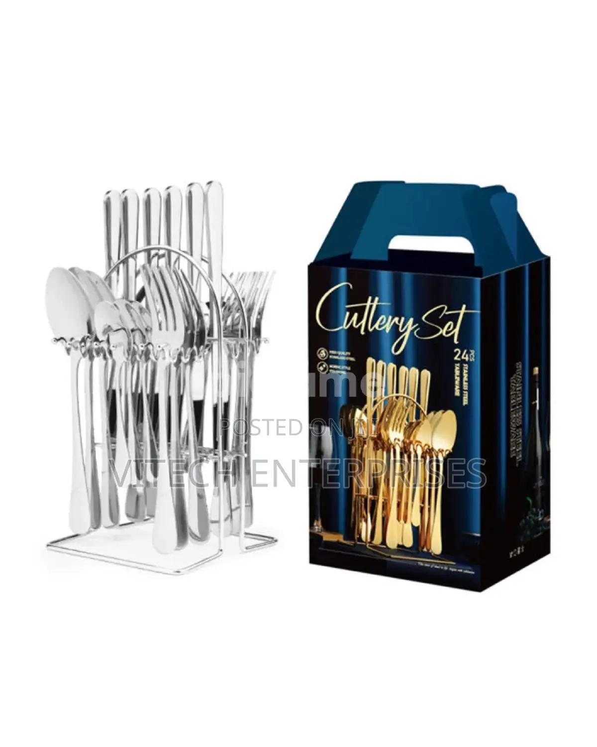 24 PCS Gold Cutlery Set