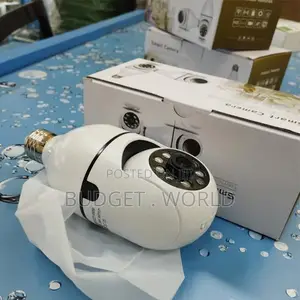 Remote Viewing V380 Wifi 1080P Night Vision PTZ Bulb CCTV
