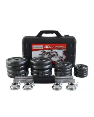 30kg Adjustable Dumbell Barbell Weight Set