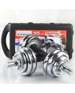 15KG Chrome Adjustable Dumbbell Set