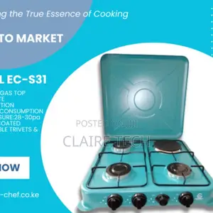 Blue Eurochef 3+1 Table Top Gas Cooker