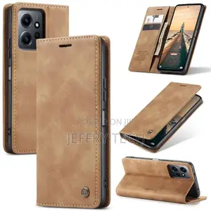 Xiaomi Redmi Note 12 4G Flip PU Leather Wallet Case With 2 C