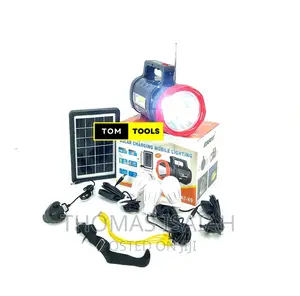 DAT ATX9 Solar Home Lighting System Large Spotlight With Blu