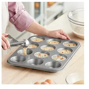 12-Hole Non-Stick Muffin / Cupcake ,Baking Oven Tray