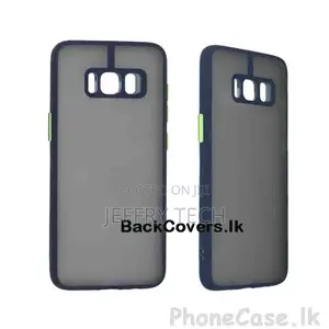 Samsung S8 Gingle Camera Protector Back Cover -Blue