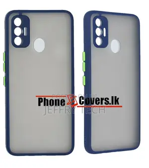 Tecno Spark 7 Gingle Camera Protector Back Cover -Blue