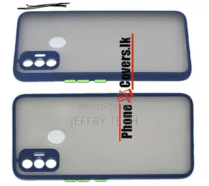 Tecno Spark 7 Gingle Camera Protector Back Cover -Blue