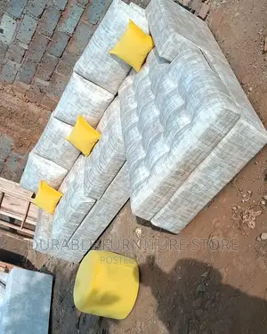 6 Seater Coner Seat Sofa Cream