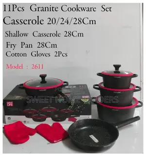 11 PCS Ucc Granite Cookware Set