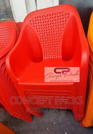 Red Premium Arm Plastic Chair.