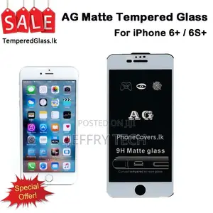 iPhone 6 Plus / 6+ / 6S Plus / 6S+ AG Matte Tempered Glass –