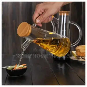 Oil Jar With Bamboo Lid Available