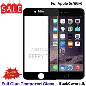 iPhone 6G / 6s Tempered Glass / Screen Protector – Black