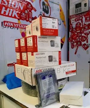 . 8pcs 2MP Cameras HIKVISION DVR 8 Channel Kit Original