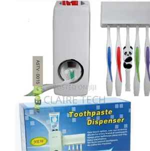 Toothpaste Dispenser 5 PCS Tooth Brush Holder
