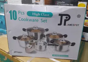 James Pot Cookware Set Stainless Steel -10 PCS