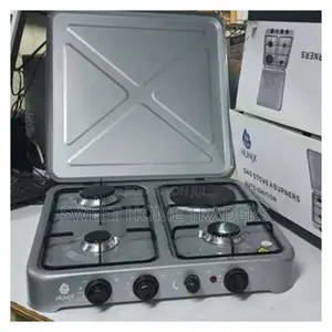 Nunix Table Top Cooker 3 Gas + 1 Electric Burner