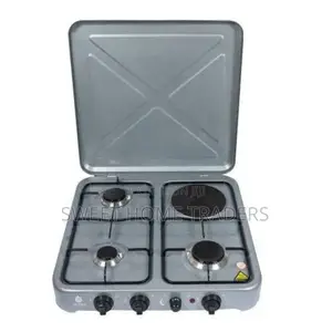 Nunix Table Top Cooker 3 Gas + 1 Electric Burner
