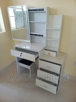 Sliding Mirror White Dresser