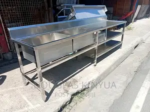 Stainless Steel Double Bowl Deep Washing Sink.
