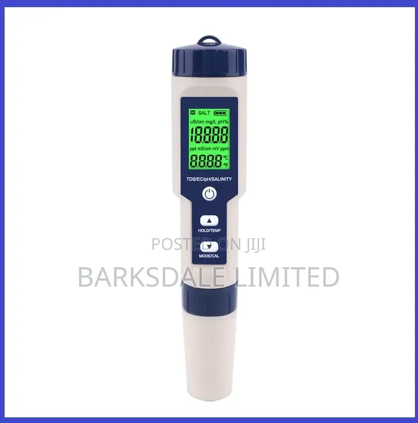 5 in 1 TDS Ec Ph Salinity Temp Water Quality Tester Meter