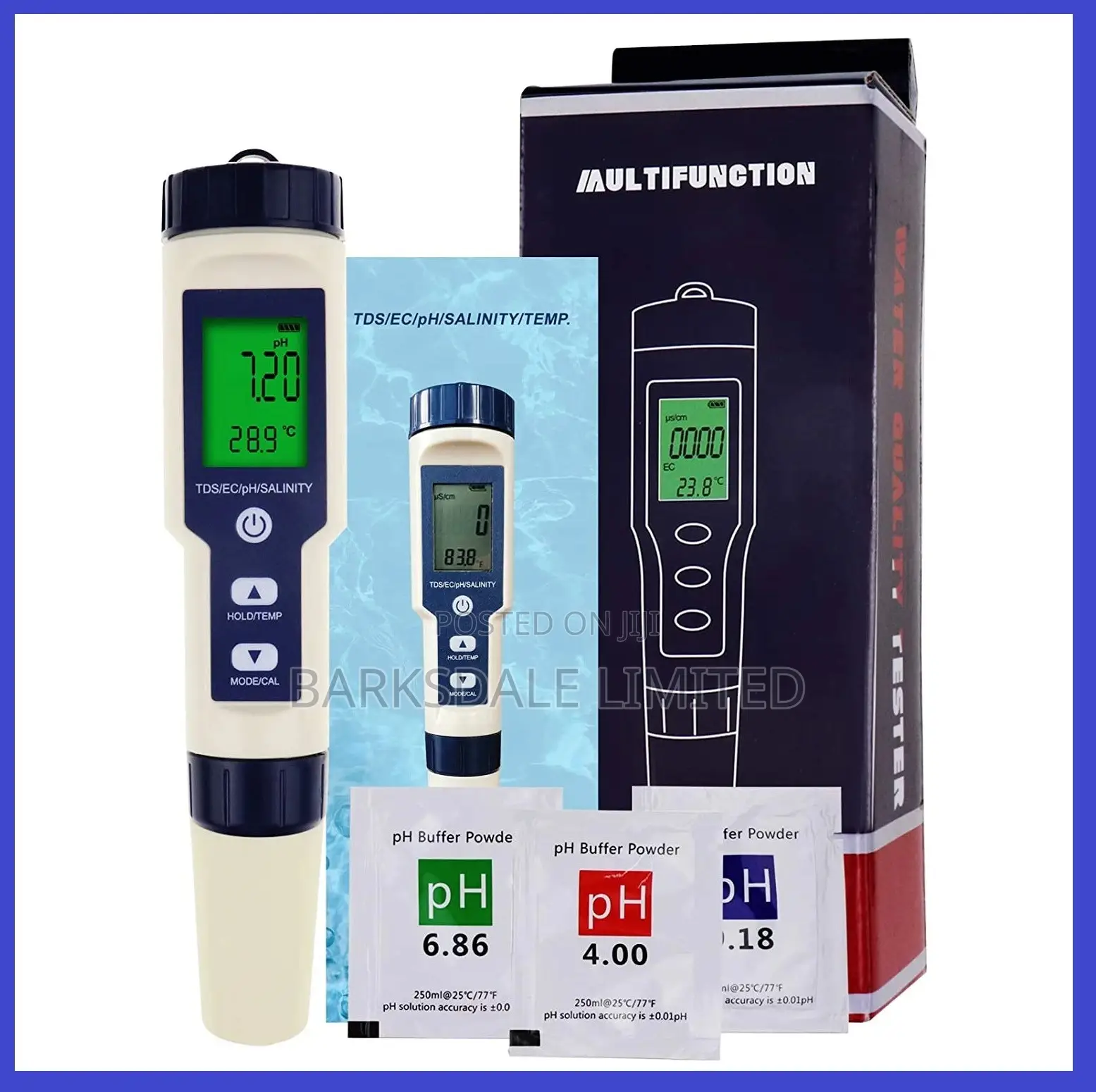 5 in 1 TDS Ec Ph Salinity Temp Water Quality Tester Meter