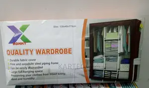 Maroon Metallic Wardrobe 3 Column