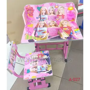 Pink Kids Study Desk Table;
