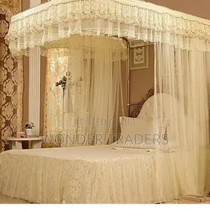 NET 2 Stand Mosquito Net With Sliding Rails-Cream
;