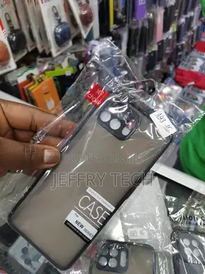 Camera Protection Smoke Back Cover Case for Oppo A93 (Black)