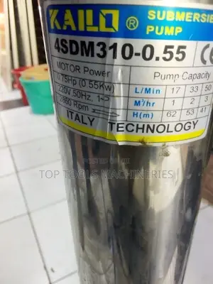 Kailo 0.75hp 62m Head Submersible Pump