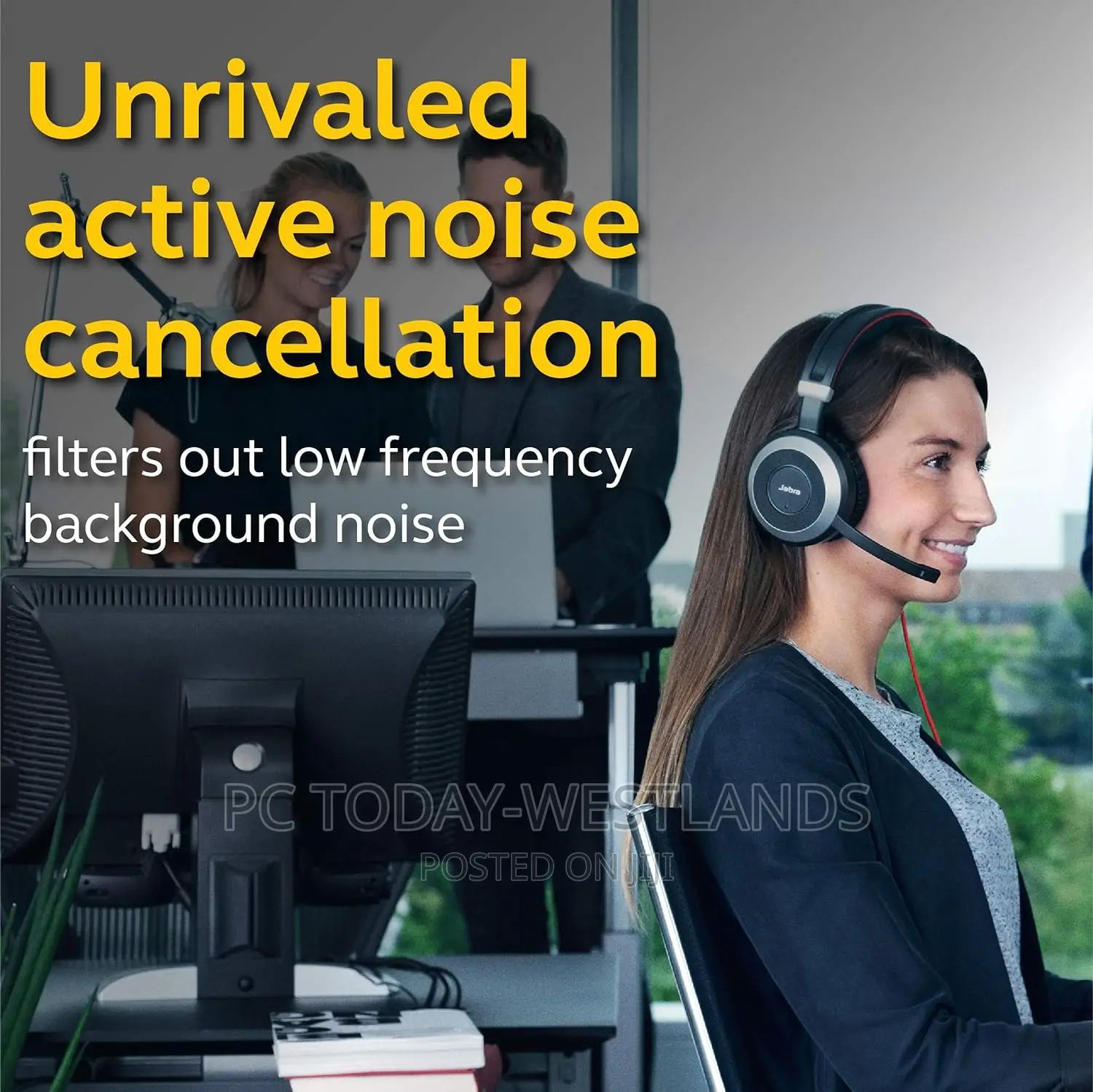 Jabra EVOLVE 80 Headset With Active Noise Cancellation
