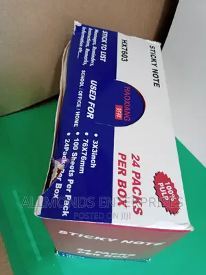 Sticky Notes-Fluorscent (A Box of 24packets)