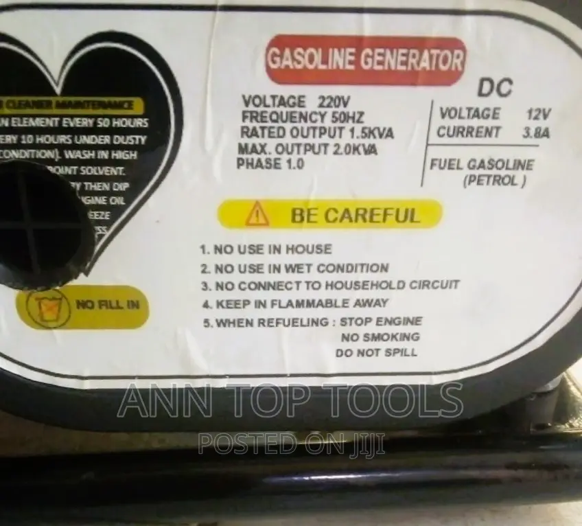 Honda 1.5kva Petrol Generator