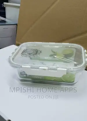 Glass Snack/ Food Box With Airtight Lid