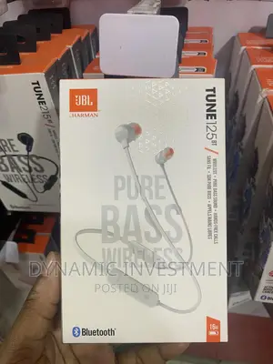 JBL TUNE 125BT Wireless in-Ear Headphones (Black)