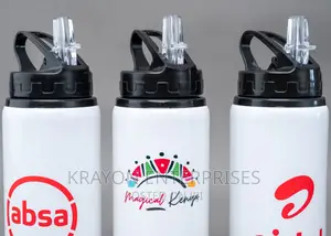 600ml White Sublimated Water Bottle
