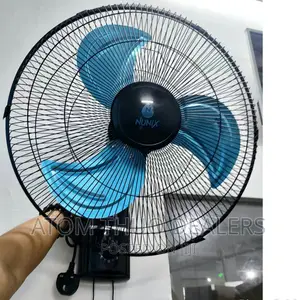 Black Nunix Wall Fan 18"Steel Blades