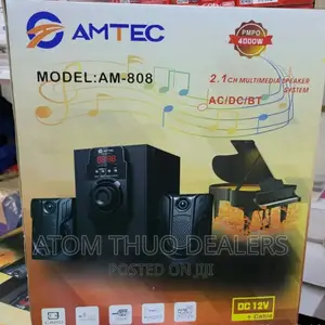 Black Amtec Am 808 Subwoofer System