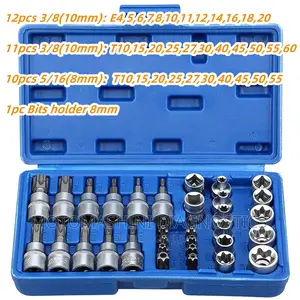 34 Piece Torx Male and Female Set Kit High Quality Etorx and Torx