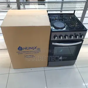 Nunix Black 3G1E 50*60 Standing Cooker